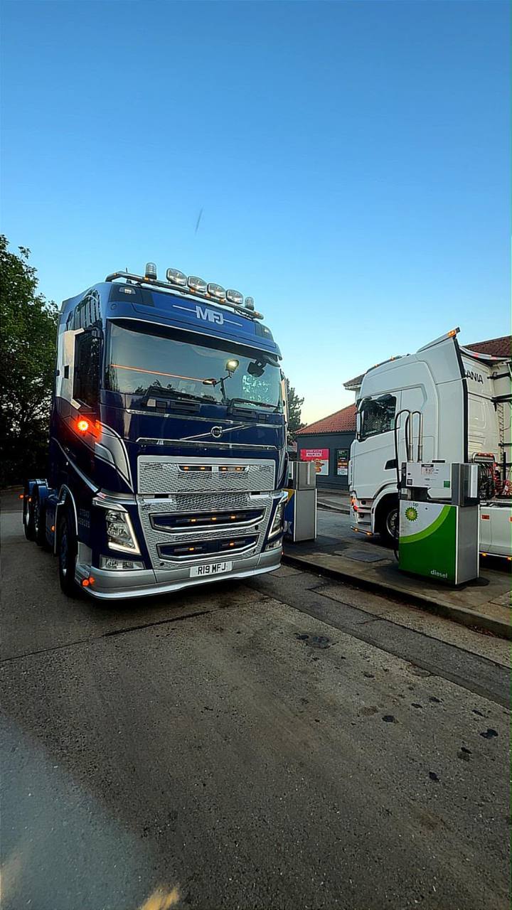 MJD lorry on the road