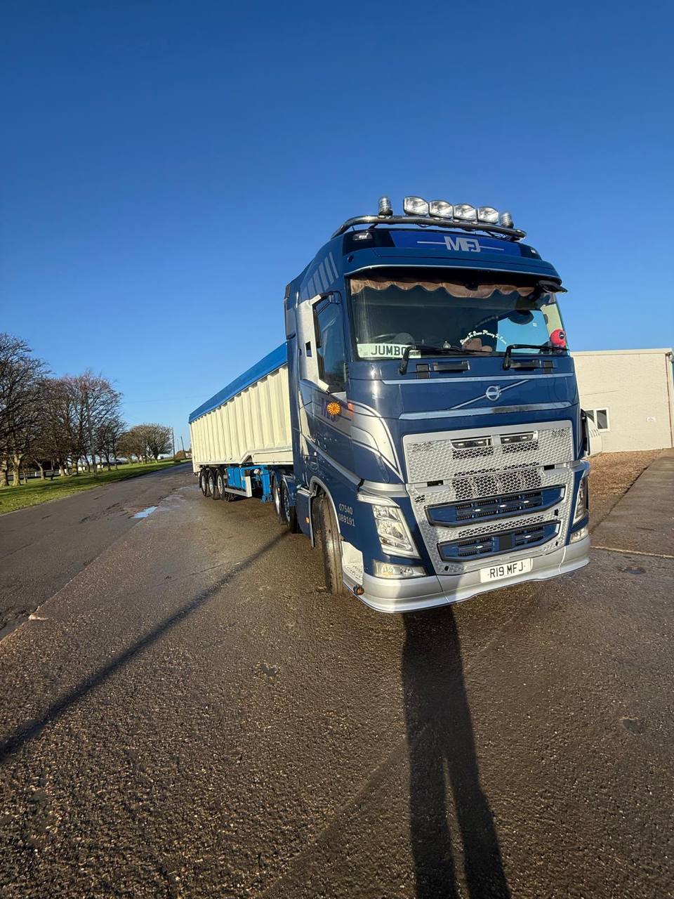 MJD Volvo FH on coastal road